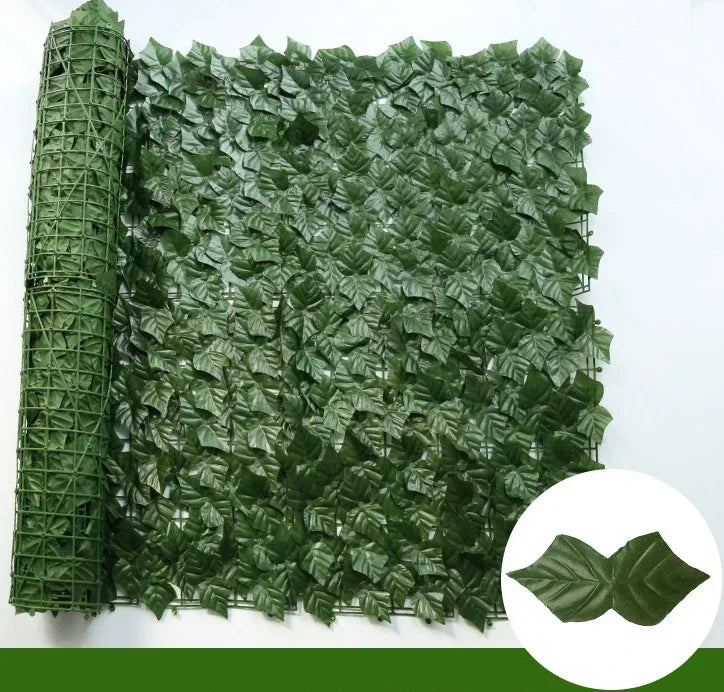 Artificial Ivy Privacy Screen Panel — Faux Green Hedge Wall for Garden & Balcony