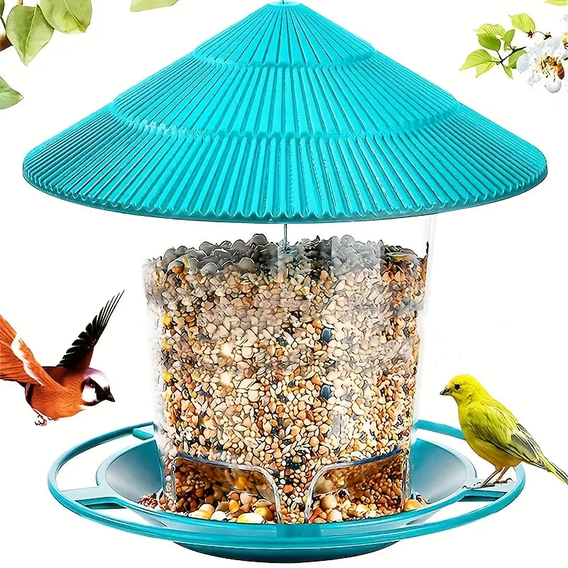 Automatic Hanging Hummingbird & Wild Bird Feeder — Outdoor Garden Courtyard