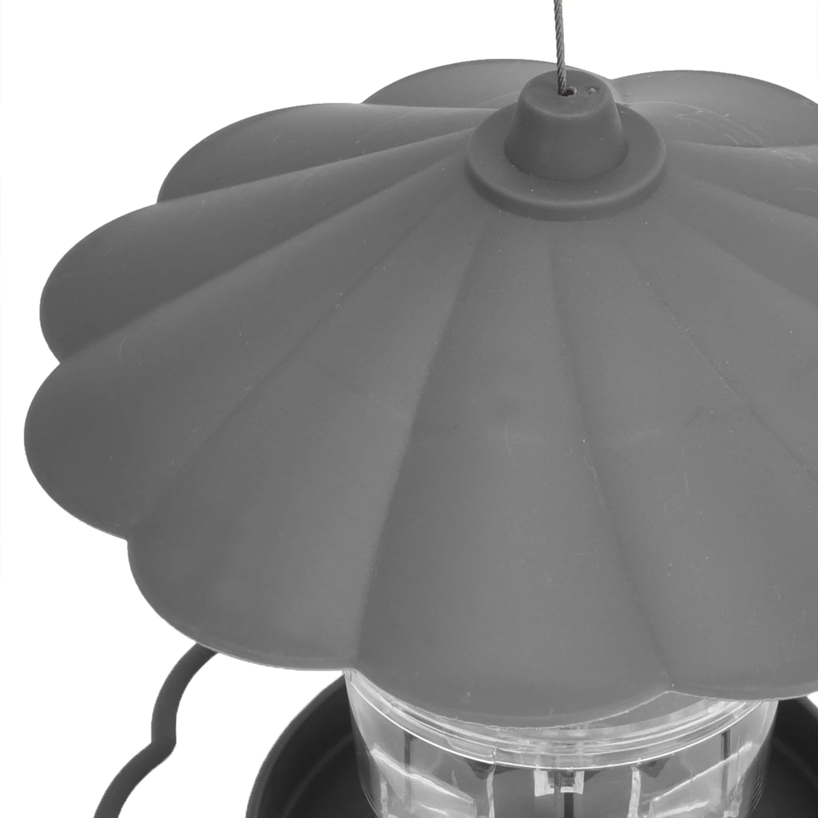 Hanging Gazebo Wild Bird Feeder House — Outdoor Garden Feeding Station with Rope