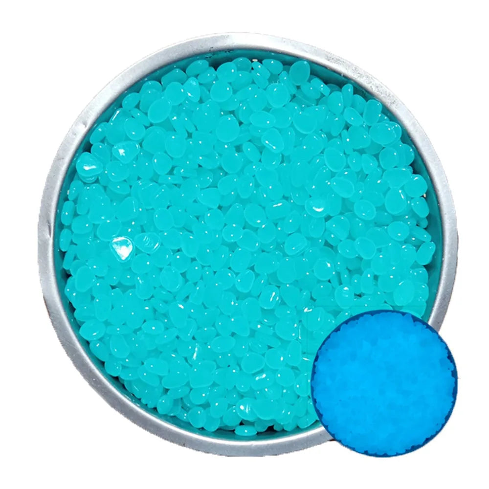 600pcs Mini Resin Glow in the Dark
Pebbles — Colourful Stones for
Aquarium, Garden & Lawn Decoration