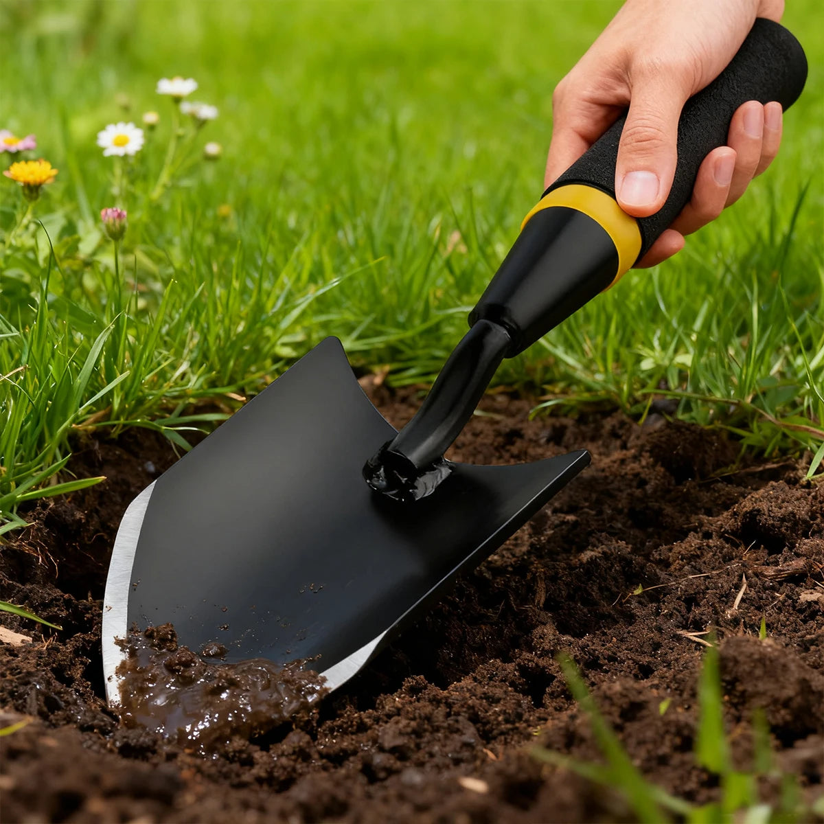 Stainless Steel Mini Garden Shovel —
Multifunctional Hand Tool for Outdoor
Planting, Digging & Soil Work