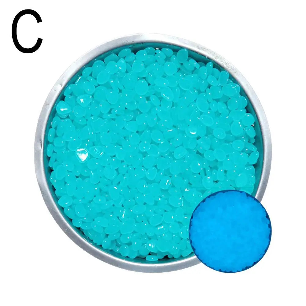 50Pcs Glow in the Dark Garden Pebbles For Sidewalk Garden Terrace Lawn Garden Patio Fish Tank Aquarium Decoration Glow Stone