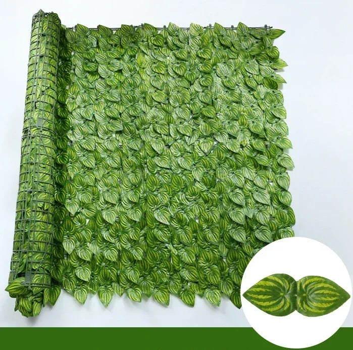 Artificial Ivy Privacy Screen Panel — Faux Green Hedge Wall for Garden & Balcony