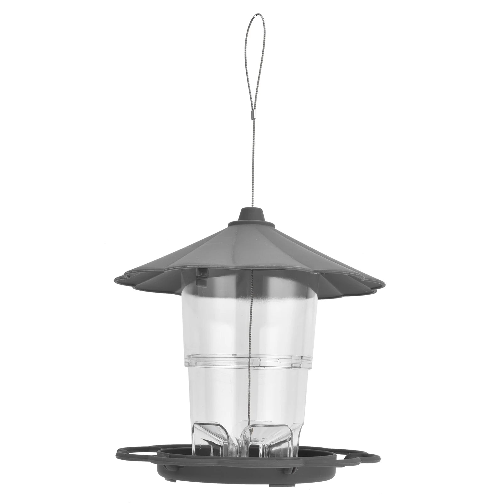 Hanging Gazebo Wild Bird Feeder House — Outdoor Garden Feeding Station with Rope