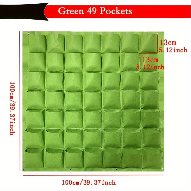 Vertical Hanging Wall Planter Bag — Multi Pocket Grow Your Own Garden