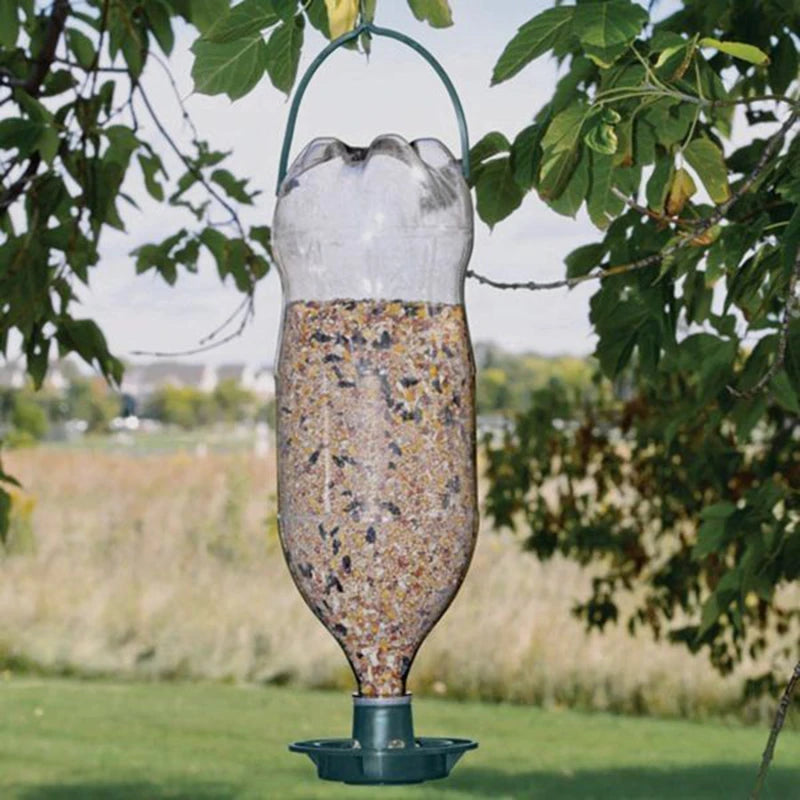 Bird Feeder New Outdoor Hanging Plastic Hook Balcony Courtyard Garden Birds Feeder Outdoor Courtyard Garden