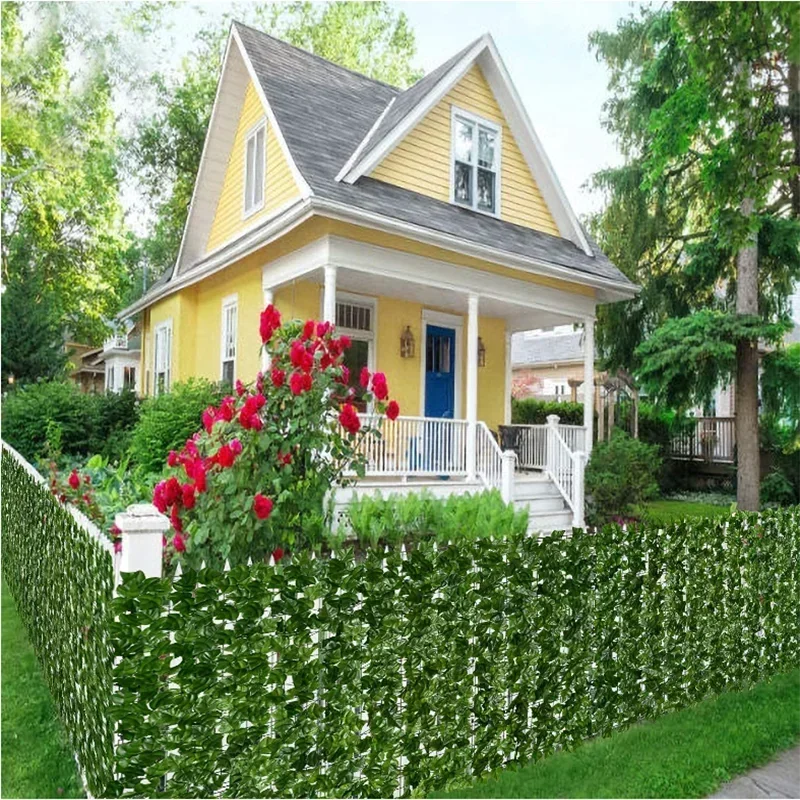 Artificial Ivy Privacy Screen Panel — Faux Green Hedge Wall for Garden & Balcony