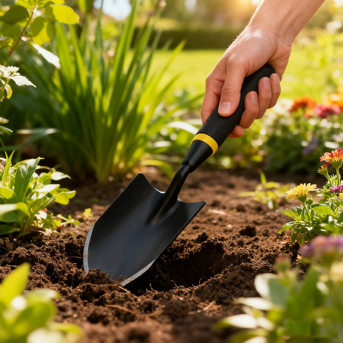 Stainless Steel Mini Garden Shovel —
Multifunctional Hand Tool for Outdoor
Planting, Digging & Soil Work