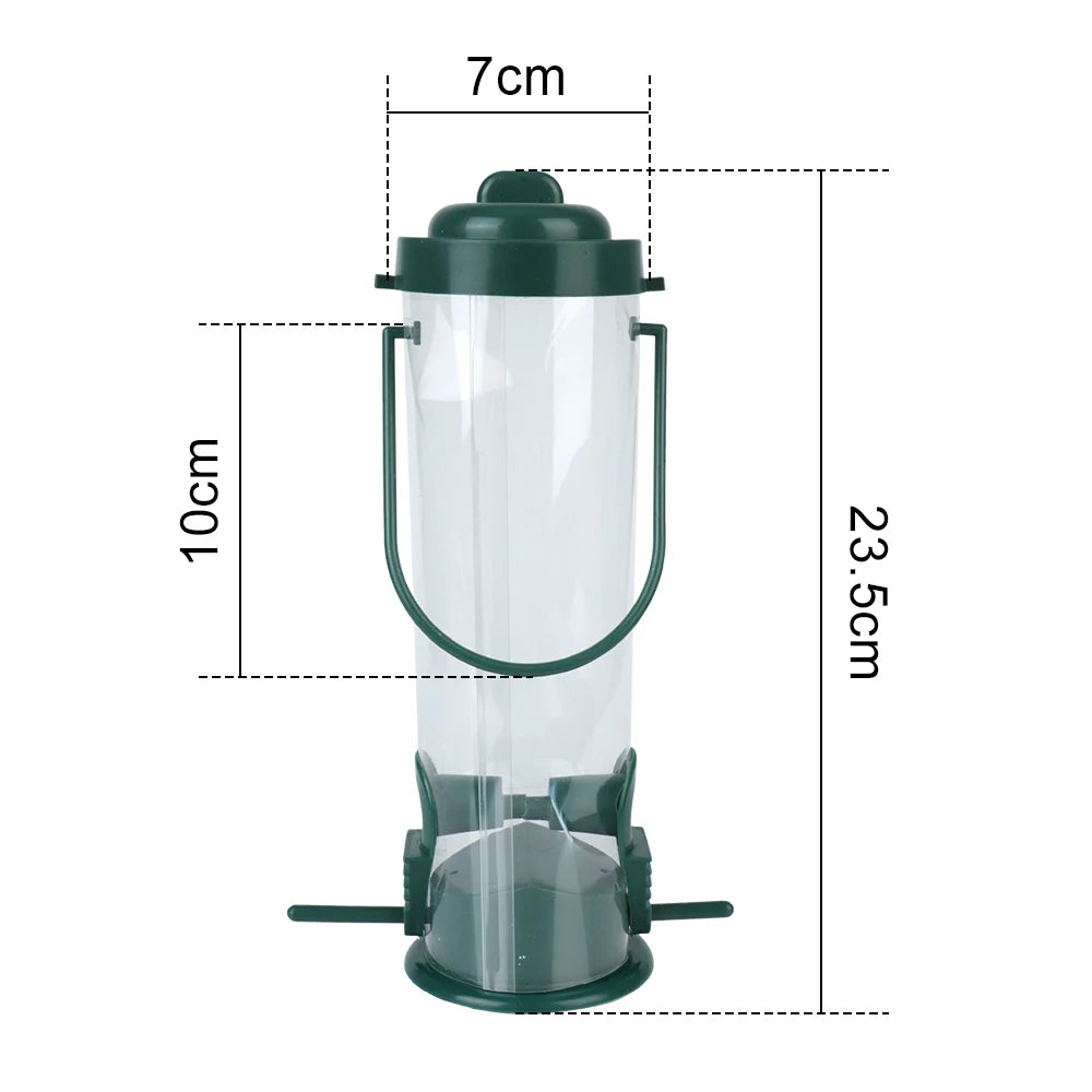 Hanging Wild Bird Seed Feeder — Outdoor Garden & Paddock Bird Feeding Station