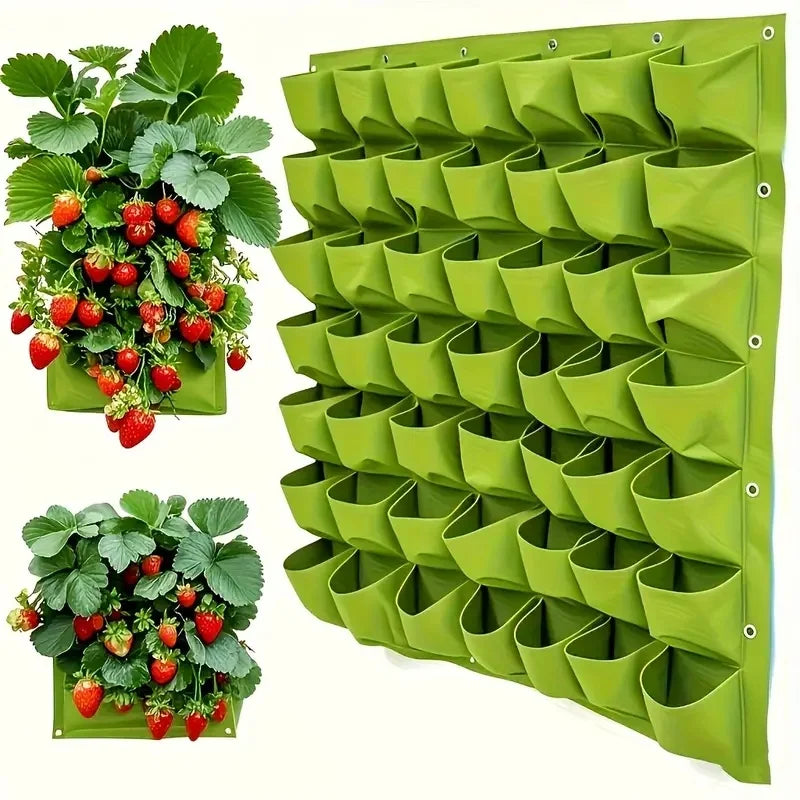 18 Pocket Vertical Garden Planter Bag — Wall Mounted Herb & Vegetable Grow Bag for Balcony & Patio