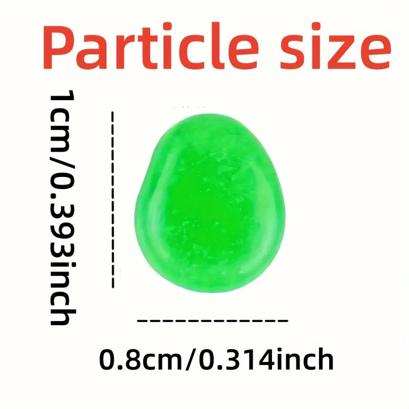 100pcs Resin Glow in the Dark Pebbles 
— Luminous Stones for Garden Paths, 
Landscape, Aquarium & Plant Pots