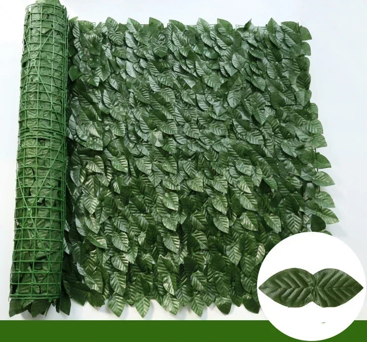 Artificial Ivy Privacy Screen Panel — Faux Green Hedge Wall for Garden & Balcony
