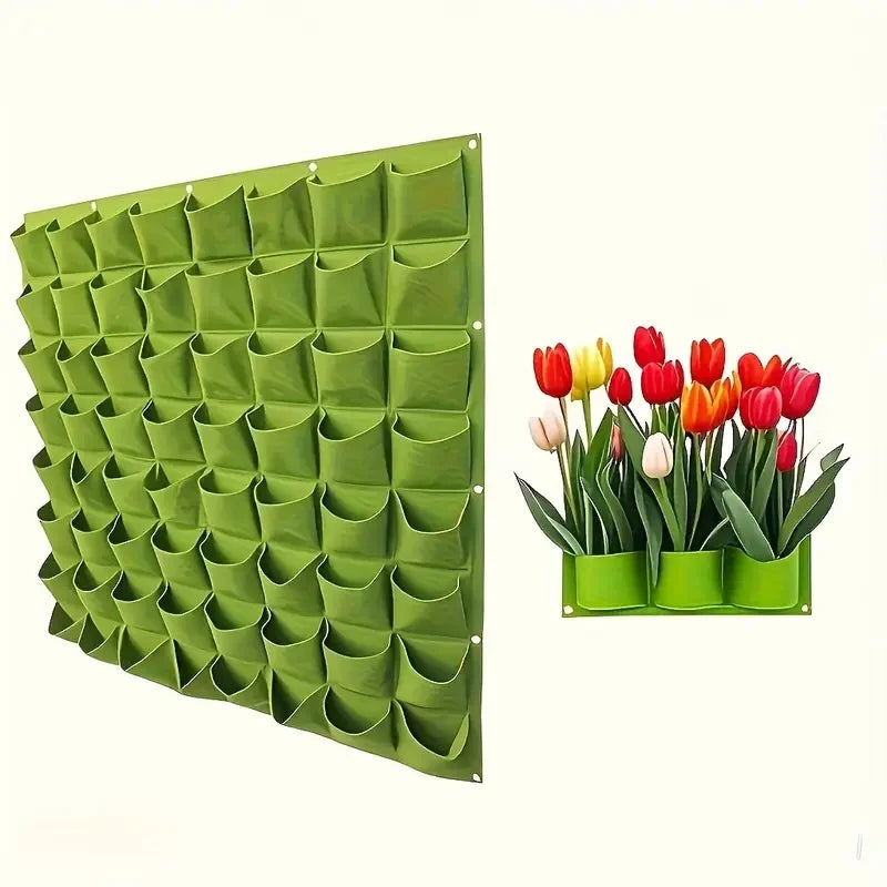 18 Pocket Vertical Garden Planter Bag — Wall Mounted Herb & Vegetable Grow Bag for Balcony & Patio