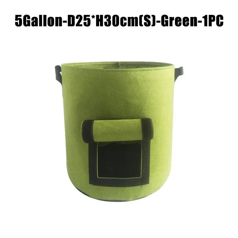 5 & 10 Gallon Plant Grow Bags — 
Potato, Vegetable & Greenhouse 
Growing Bags with Moisturising