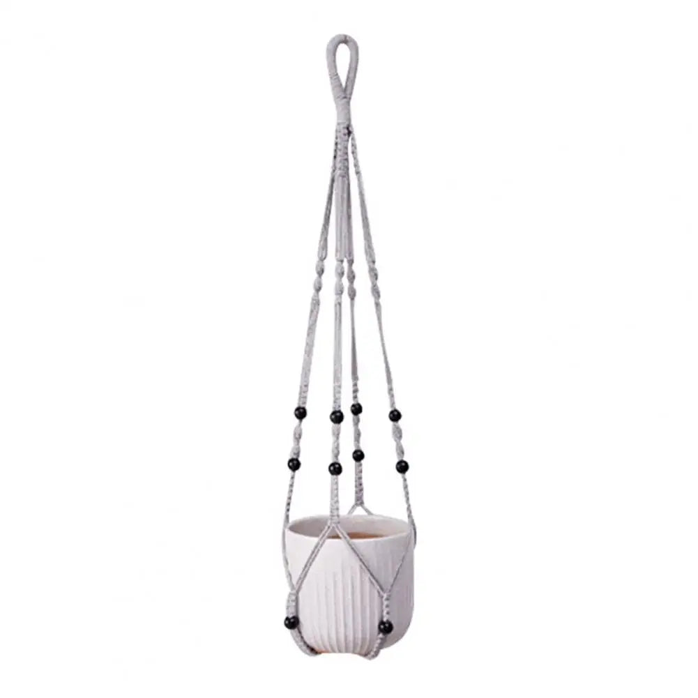 Boho Macrame Plant Hanger Set — 
Strong Cotton Rope Hanging Basket 
for Home & Garden Flower Pot Decor