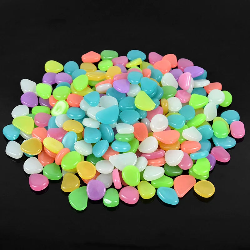 Glow-in-the-Dark Garden Stones – 25/50pcs for Yard & Patio