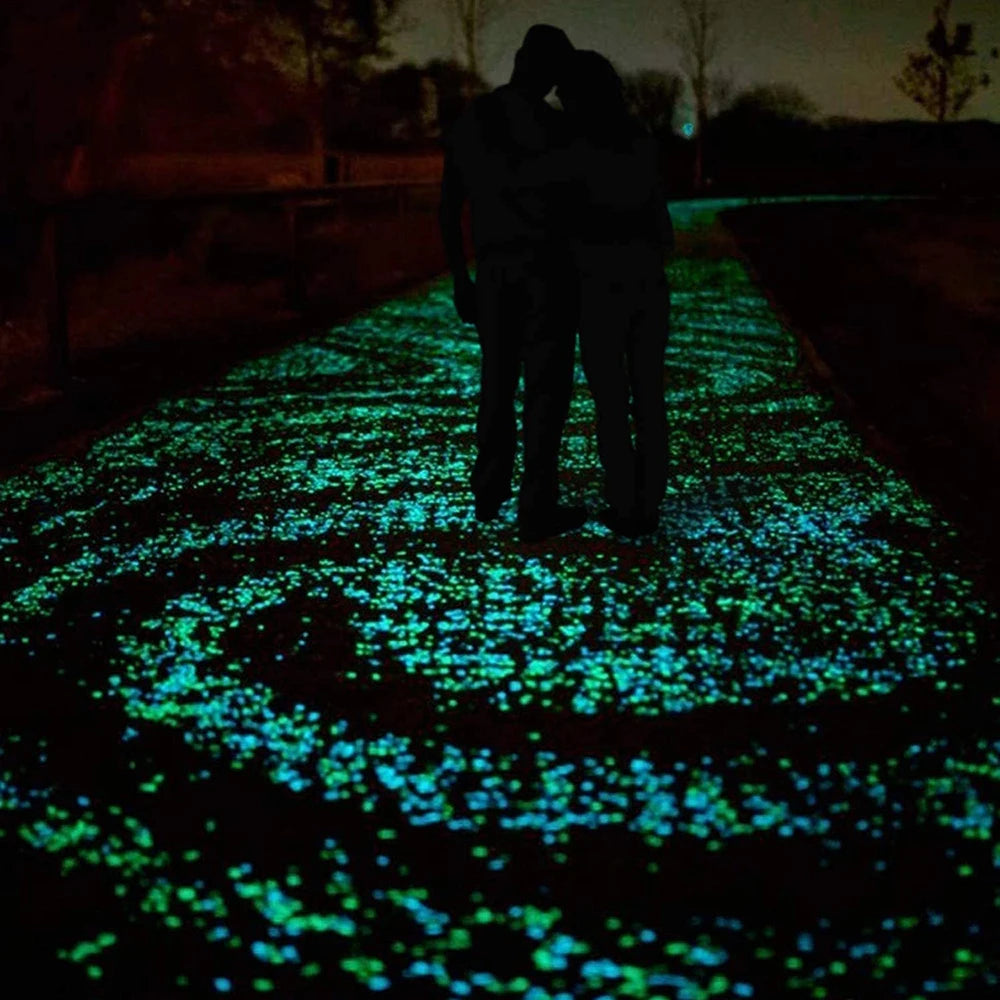 Glow in the Dark Garden Pebbles — 
Luminous Stones for Pathways, 
Lawn & Patio Decor (100pcs)