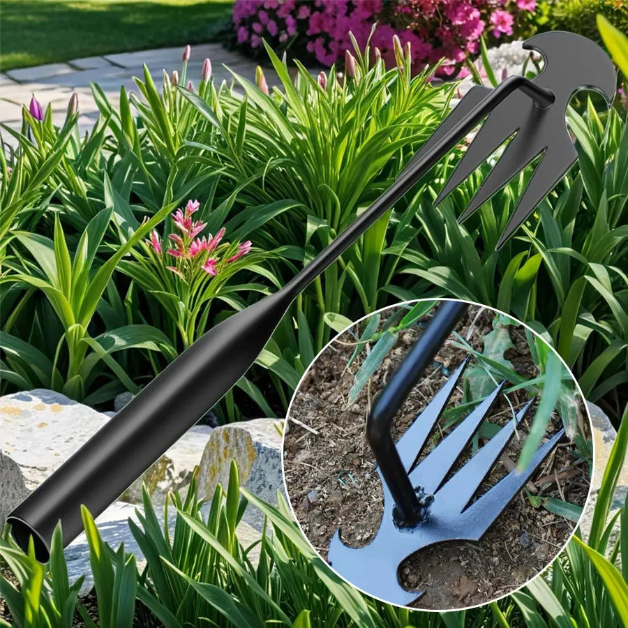 Garden Hoe Hand Weeding Tool — 
Manual Weed Removal for Lawn, 
Vegetable Patch & Garden Beds