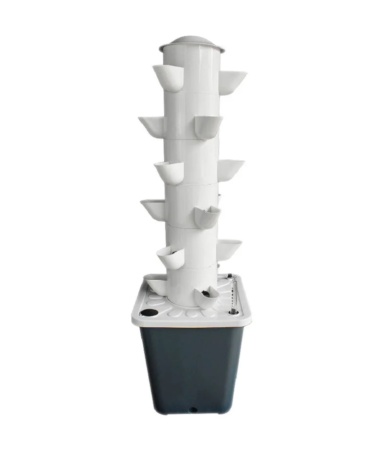 Vertical Hydroponic Growing Tower — DIY Balcony & Garden Greenhouse Vegetable Planter