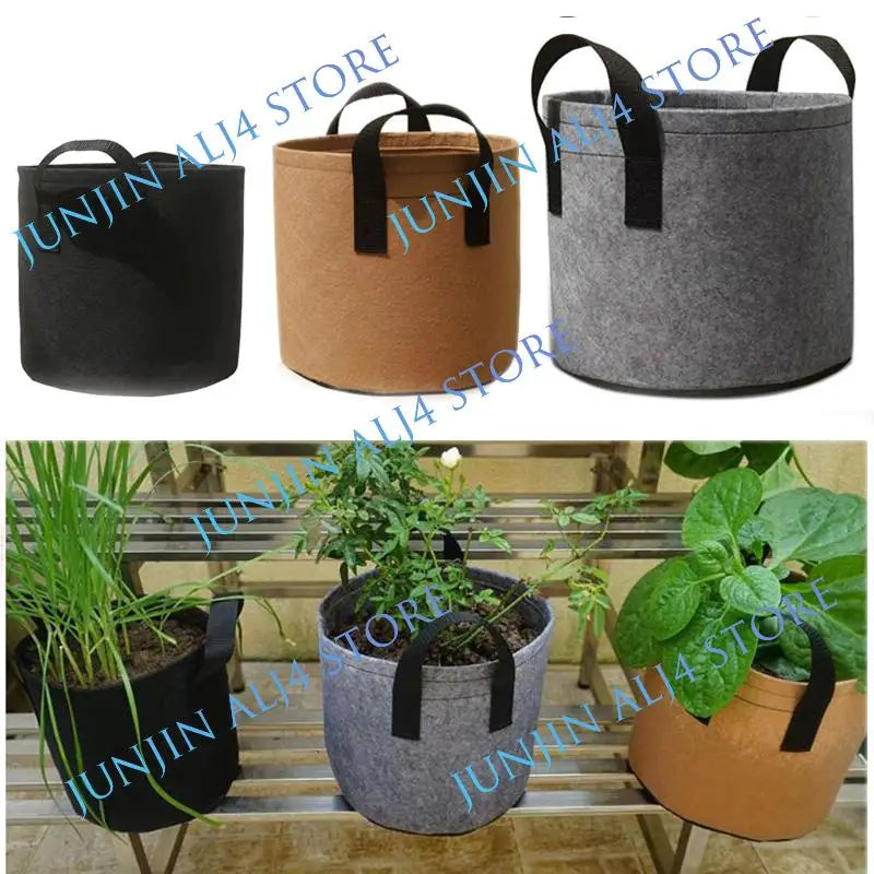 Fabric Grow Bags 2-10 Gallon — 
Tomato, Potato & Fruit Plant Pots 
for Outdoor Home & Garden Growing