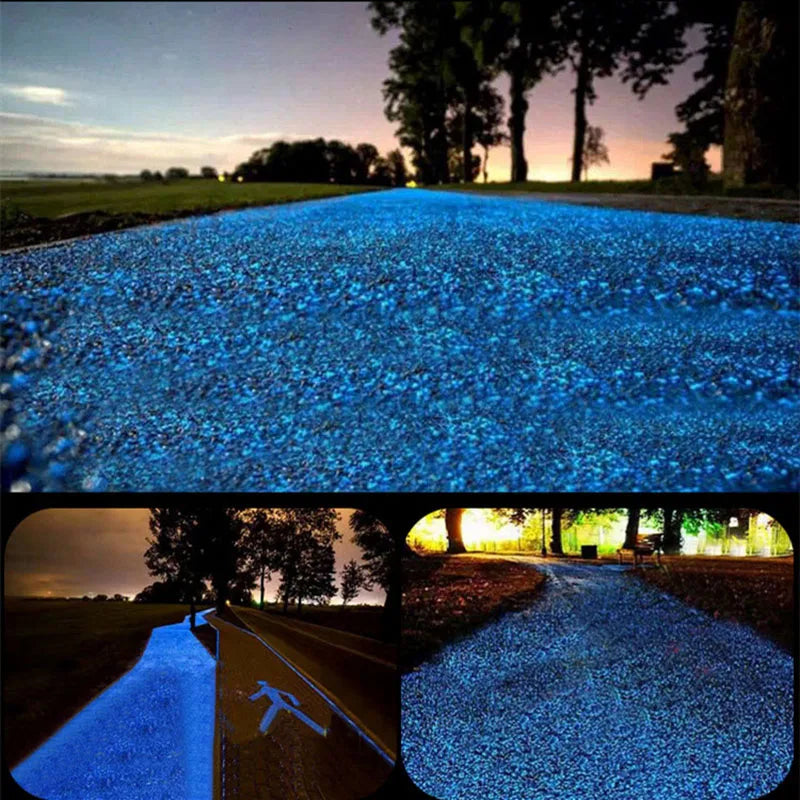 3-5mm Glow in the Dark Pebbles - DIY Craft Materials for Potted Plant, Aquarium & Fairy Garden Decoration