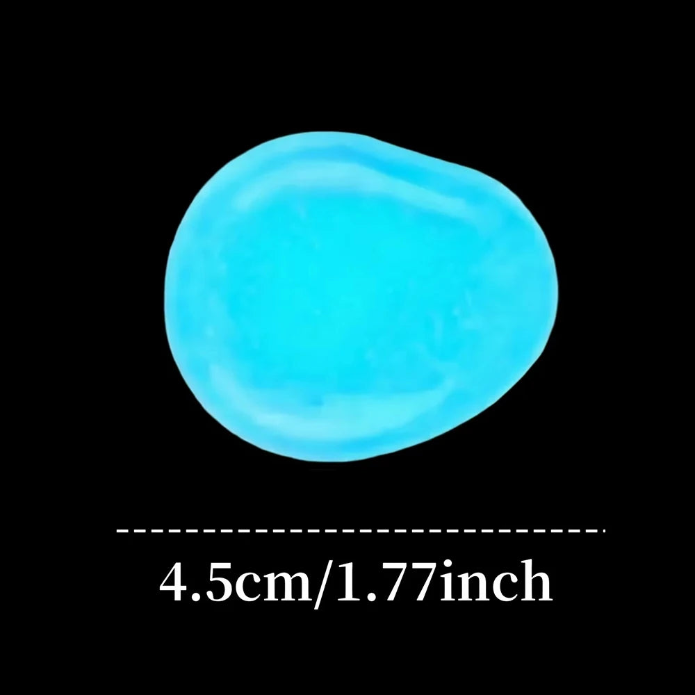 20pcs Glow Stones – Garden Pebbles for Lawn, Aquarium & Patio