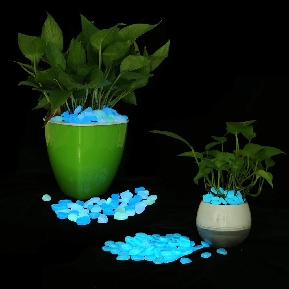 Glow-in-the-Dark Garden Pebbles – 500pcs Luminous Stones