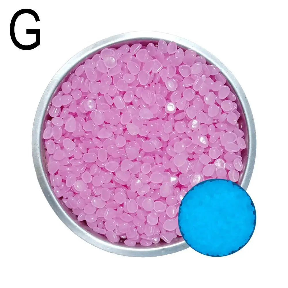 50Pcs Glow in the Dark Garden Pebbles For Sidewalk Garden Terrace Lawn Garden Patio Fish Tank Aquarium Decoration Glow Stone