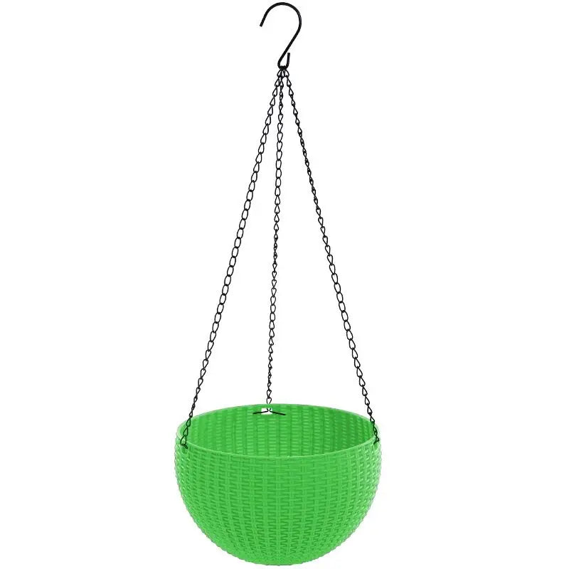 Resin Hanging Plant Pot Basket — 
Wall Mounted Flower Pot Holder 
for Outdoor Garden & Wall Decor