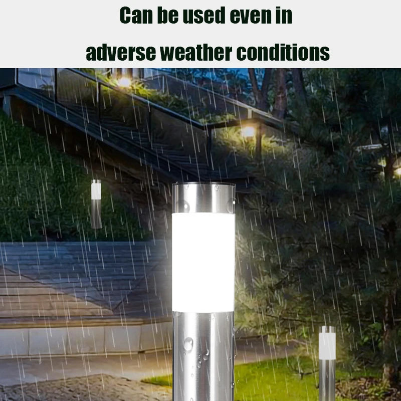Solar Pathway Lights Waterproof — 
Auto On/Off Walkway Lights for 
Driveway, Yard, Lawn & Patio