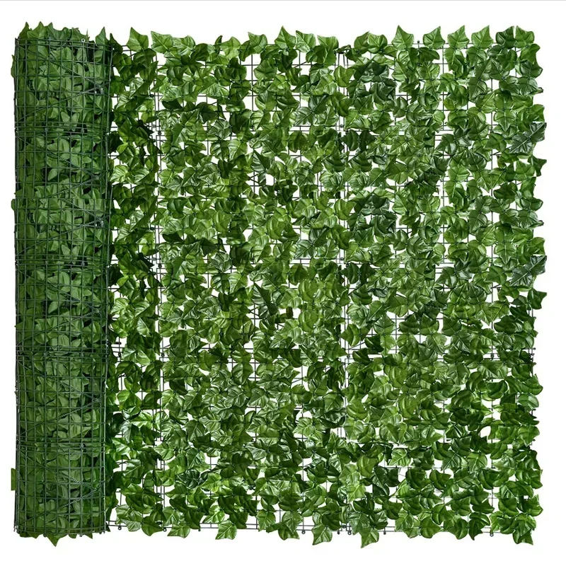 Artificial Ivy Privacy Screen Panel — Faux Green Hedge Wall for Garden & Balcony
